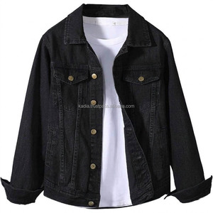 Wholesale New Arrivals Vintage Spring Fashion Casual OEM Unisex Design Customized Front Waterproof Breathable Men's <b>Denim</b> <b>Jacket</b> - Product Image 3