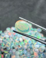 Opale d'Éthiopie de qualité supérieure, cabochon ovale – Opale de feu Welo naturelle, pierre brute pour bagues, pendentifs et bijoux personnalisés