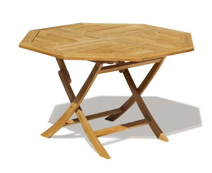 Octagonal <b>Folding</b> <b>Dining</b> <b>Table</b> And <b>Chair</b> Set Indonesia Furniture - Product Image 6