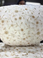 Tissu en dentelle brodée perlée pour robes de mariée, tenues de soirée, marques de mode, fabricants de vêtements, acheteurs mondiaux, commerce