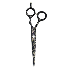 Ciseaux de barbier élégants sur mesure avec manche en céramique, lames en acier inoxydable, ciseaux à effiler pour droitiers - Product Image 3