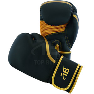 Comfortable Leather Boxing <b>Gloves</b> for Adult Use Factory Made Moisture Wicking Hook & Loop Closure - Product Image 3