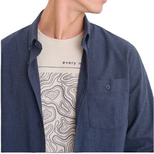 Camisa informal de manga larga para hombre, camisa de vestir de algodón con botones y corte ajustado, cómoda para uso formal y de negocios - Product Image 5