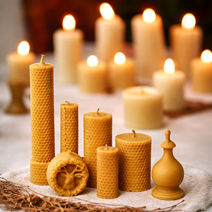 Velas de Cera de Abeja Natural, Tipo Tea Light y Pilar, Directo de Fábrica, Servicio OEM/ Sra. Alina - Product Image 6