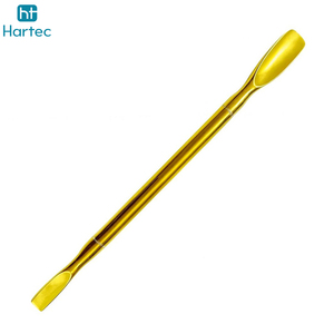Instruments de salon de beauté de qualité supérieure, fournisseur fiable, outils professionnels pour pousse-cuticules en acier inoxydable plaqué or - Product Image 5