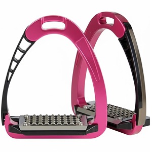 Étriers de sécurité premium pour chevaux, 4,75 pouces, en fer et aluminium, pour l'équitation anglaise, antidérapants, équipement équestre. - Product Image 1