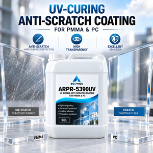 ECOWAY ARPR-5390UV น้ำยาเคลือบผิวพลาสติกความแข็งสูง สูตรทนทานต่อสภาพอากาศ สำหรับการปรับปรุงอะคริลิก - Product Image 4