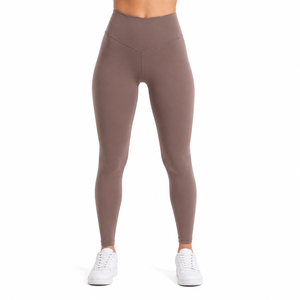 Women High Waist Yoga Leggings Solid <b>Tummy</b> <b>Control</b> Lightweight Breathable Anti-Bacterial Quick Dry Seamed Knitted Sport Gym - Product Image 1