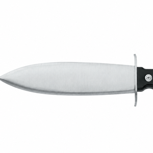 Couteaux de chasse à lame fixe en bois noir, lame en acier au carbone à pointe tombante, garde-mains en métal, rainures pour les doigts, marque OEM, pour la découpe en cuisine - Product Image 4