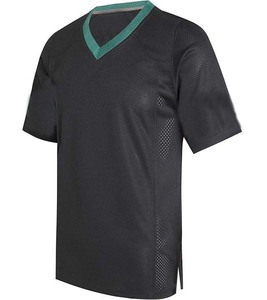 Modern V-Neck <b>Mesh</b> Jersey-Stylish Printed Team Practice Top-Breathable Quick Dry Performance Sportswear Unisex <b>Short</b> Front - Product Image 1