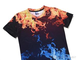 เสื้อยืดผู้ชายลายกราฟิกนามธรรม พิมพ์ลายแบบซับลิเมชั่น แขนสั้น คอกลม ทรงปกติ ผ้าถัก 100% สไตล์สตรีทแวร์ - Product Image 4