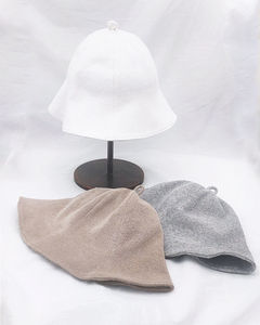 ราคาขายส่ง หมวกบักเก็ตผ้าฝ้ายสีพื้นปักโลโก้ลายตัวอักษร ดีไซน์เองได้ ใส่ได้ทุกเพศทุกวัย สำหรับงานปาร์ตี้ คุณภาพสูง - Product Image 2