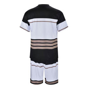 Ensemble décontracté d'été 2 pièces pour hommes : T-shirt à manches courtes et short en tissu éponge, séchage rapide, tenue sportive - Product Image 2
