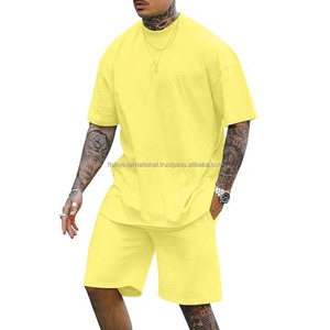 2025 Summer Unisex Customized Printed Logo Short Sleeve T Shirt Shorts <b>Set</b> Men's Casual 2-Piece Tracksuit Sweatsuit 100% - Product Image 5