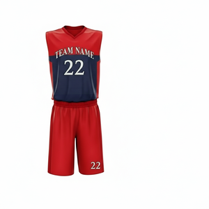 Conjunto de Uniforme de Baloncesto Personalizado 2026, Estilo Nuevo, Transpirable, Estampado, Sin Mangas, Colorido, Unisex, Top y Pantalones para Práctica - Product Image 2