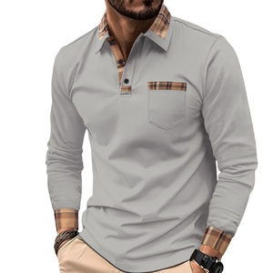 Camisas Polo Personalizadas para Hombre, Manga Larga, Tejido Suave y Transpirable de Primera Calidad, Cómodas, Elegantes, Corte Ajustado, Ropa Casual de Oficina - Product Image 5