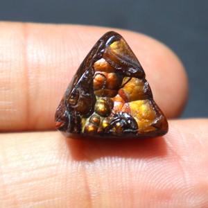 Mexican Fire Agate Druzy Cabochon Natural Fire Agate Druzy Stone Handmade Healing Crystal Polished Fire Agate Jewelry Making - Product Image 1