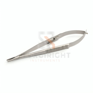Porte-aiguilles micro Castroviejo en acier inoxydable 15 cm (5,9 pouces) droit, verrouillable, ultra-léger, manuel, certifié CE Classe II, usage vétérinaire - Product Image 6