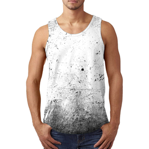 Débardeur de sport pour homme en sublimation, qualité supérieure, coupe ajustée, tissu extensible pour la musculation, le fitness et l'entraînement - Product Image 2