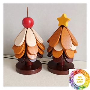 Alfombrilla Aislante de Calor de Madera en Capas con Diseño de Árbol, Protector de Mesa para Ollas Calientes, Utensilios de Cocina y Servicio de Comedor para Uso Doméstico - Product Image 1