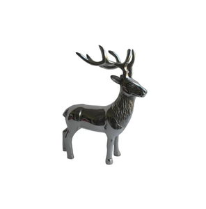 Sculpture de renne en aluminium sur mesure en gros, ornement artisanal de luxe en métal, renne debout pour salon et décoration de Noël - Product Image 3