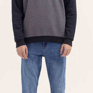 Ensemble 2 pièces streetwear pour homme en molleton de coton doux de qualité supérieure, avec manches stylées et design bicolore, confortable et respirant - Product Image 4