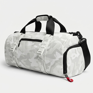 Sac de sport camouflage pour femme avec sangle réglable 30-40L, fermeture éclair, en polyester, pour entraînement et voyage - Product Image 5