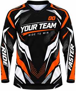 Custom Motocross Jersey Personalized Dirt Bike MX Racing <b>Shirt</b> Name Number Custom Logo Rider Apparel <b>Motorcycle</b> Racing Gear OEM - Product Image 1