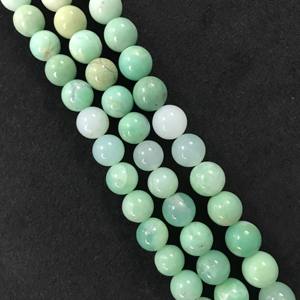 Cuentas Redondas Lisas de Crisoprasa 100% Naturales, Certificadas por IGI, Grado AAA, 10-11 mm, Color Verde Multifuego, para Joyería, Gemas Vivaaz - Product Image 3
