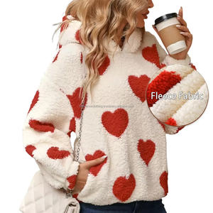 Factory Wholesale 300 GSM <b>Sherpa</b> Fleece <b>Hoodie</b> Latest Winter Clothes for Women Pullover Sweatshirts Casual Fleece Fabric Hoodies - Product Image 1