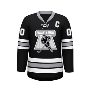 Maillots de sport 100% polyester à séchage rapide, fabricant et fournisseur de maillots de hockey sur glace personnalisés, maillots de hockey sur glace sur mesure - Product Image 2