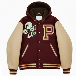 Produit très vendu : veste varsity à capuche pour homme, style vintage, vêtement d'hiver, veste varsity tendance pour homme - Product Image 1