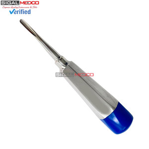 Periotoom dentaire en acier inoxydable à manche creux et poignée colorée, avec pointe droite, pour extraction dentaire - Product Image 6