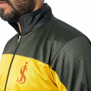 Survêtement d'entraînement pour homme, mode hiver, coupe ajustée, à capuche, deux pièces, leggings de course chauds, 100% coton, respirant - Product Image 2