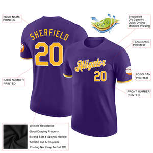 Camiseta Deportiva Sublimada Personalizada para Hombre, Uniforme de Béisbol con Número Personalizado, Etiqueta Privada OEM, Camisetas para Hombre, EE. UU. - Product Image 2