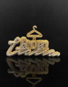 Colgante de Leyenda con Diamantes de Imitación, Estilo Hip Hop, Chapado en Oro - Product Image 4