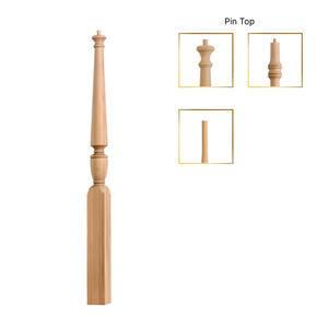 Poste de Escalera de Madera Maciza de Roble Blanco de Diseño Tradicional Ecológico para Cualquier Escalera o Balcón de EFS Vietnam - Product Image 2