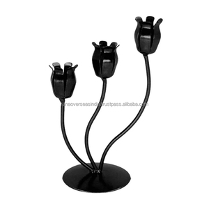 Accent de bougeoir décoratif en métal unique du grossiste de confiance pour Noël salon salle à manger et chambre à coucher prix compétitif - Product Image 2