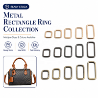 Anneau rectangulaire en métal robuste pour collier d'animal, harnais, boucle de ceinture, appareil photo, sac à main, accessoires de quincaillerie