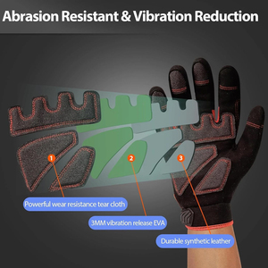 Nouveauté 2026 – Gants personnalisés OEM/ODM résistants aux chocs et anti-boulochage, couleur bleu et blanc, haute qualité, compatibles écran tactile, pour le travail en extérieur - Product Image 3