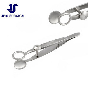 Jiyo Surgical LC-6543 Pince à chalazion réutilisable de style Lambert en acier inoxydable 3 5/8" Instrument ophtalmique Verrouillage par vis à molette CE - Product Image 1