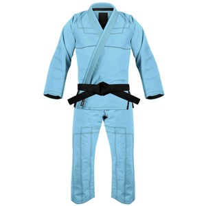 Kimono de BJJ sur mesure en coton extensible 450 GSM 100% avec logo brodé et patchs, tissage perlé, arts martiaux, séchage rapide, OEM ODM - Product Image 2
