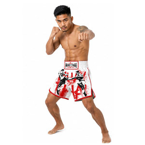 Pantalones Cortos de Muay Thai de Alta Calidad, Talla Grande, Tejido de Punto, Transpirables, de Secado Rápido, Elásticos, Impermeables, Casuales, con Cintura Elástica, para MMA y Kick Boxing - Product Image 6