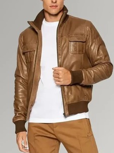 เสื้อแจ็คเก็ตบอมเบอร์สีน้ำตาล Desert Voyager - Product Image 2