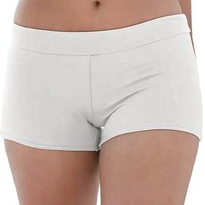 Shorts de Baño de Cintura Alta para Mujer, Sexy, de Secado Rápido, Ropa de Playa al por Mayor con Logotipo y Bolsillos Decorativos, Ropa de Playa de Verano - Product Image 1