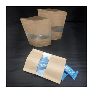 Sac en papier kraft debout avec fermeture éclair pour fenêtre - Product Image 4