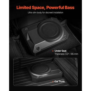 Subwoofer Auto Sottosedile Slim da 400W, 5 Pollici, Basso Profilo, con Amplificatore Integrato, DC 12V - Product Image 2