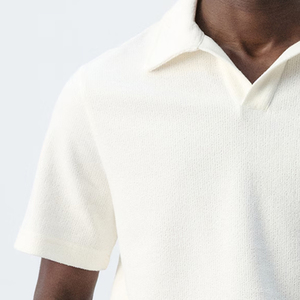 Polo de Algodón Puro de Alta Calidad para Hombre con Diseño Elegante y Detalle de Solapa, Ajuste Entallado y Logotipo Personalizable - Product Image 3