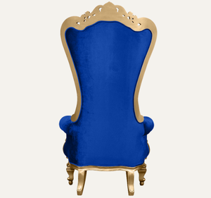 Silla de Trono Tallada a Mano en Madera de Caoba Sólida, Diseño Europeo, Mueble Real Clásico Antiguo - Product Image 3