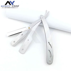 Custom Made Stainless Steel Barber Razor Cut Throat Straight Folding Handle for Shaving and Hair Styling - Product Image 2